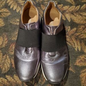 Vionic Pewter Codie Leather Slip-On